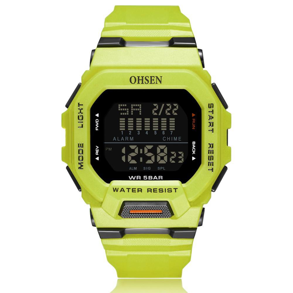 OHSEN draussen Herren Frauen Digitale Sport Uhr 5ATM tauchen Multifunktionale Wasserdichte Armbanduhren Männlichen Uhren reloj hombre