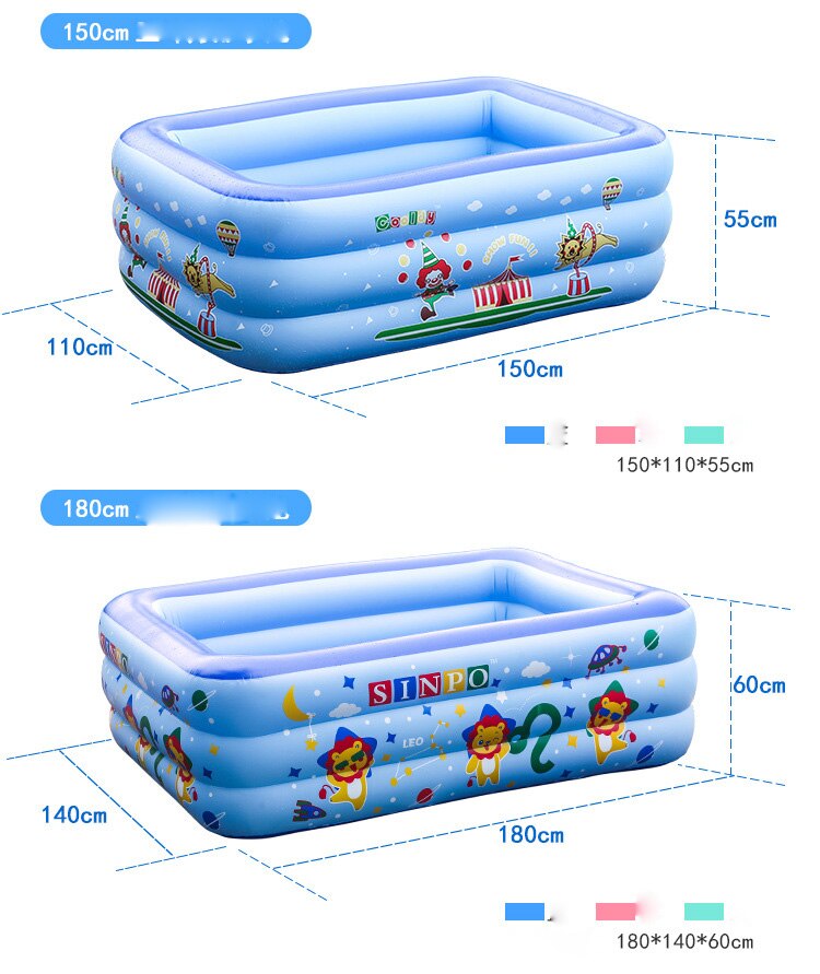 130CM Inflatable Swimming Pool for Kids Summer Play Water Pool PVC Children's Inflatable Pools Paddling Bathing Pools for Baby