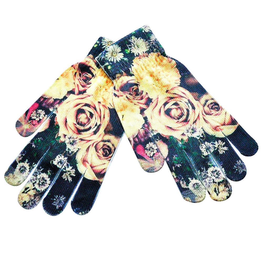 3D Kat Print Gebreide Mannen Vrouwen Handschoenen Winter Warm Telefoon Scherm Kitty Harajuku Dames Wanten Варежки Женские Зимние Guantes: D