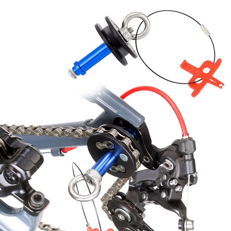 Bicycle Chain Fixer Holder Roller Bicycle Chain Tensioner Quick Release Lever Bicycle Chain Keeper Bike Dummy Hub Tensioner