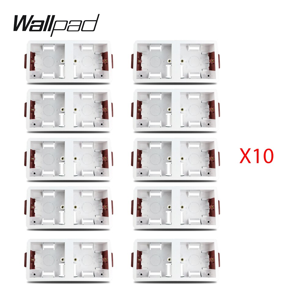 Wallpad dobbelt tør foringsboks til gipsplade gipsplader til 172mm paneler 2x enkeltramme 35mm dybdemonteringsbokse: X 10