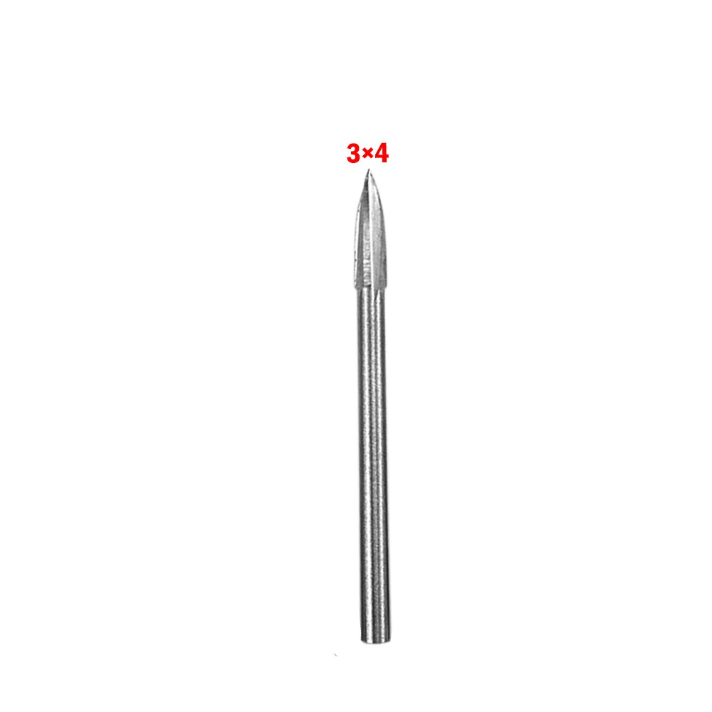 3mm Shank 3-8mm Milling Cutters White Steel Edges Woodworking Tools Three Blades Wood Carving Knives: G397170