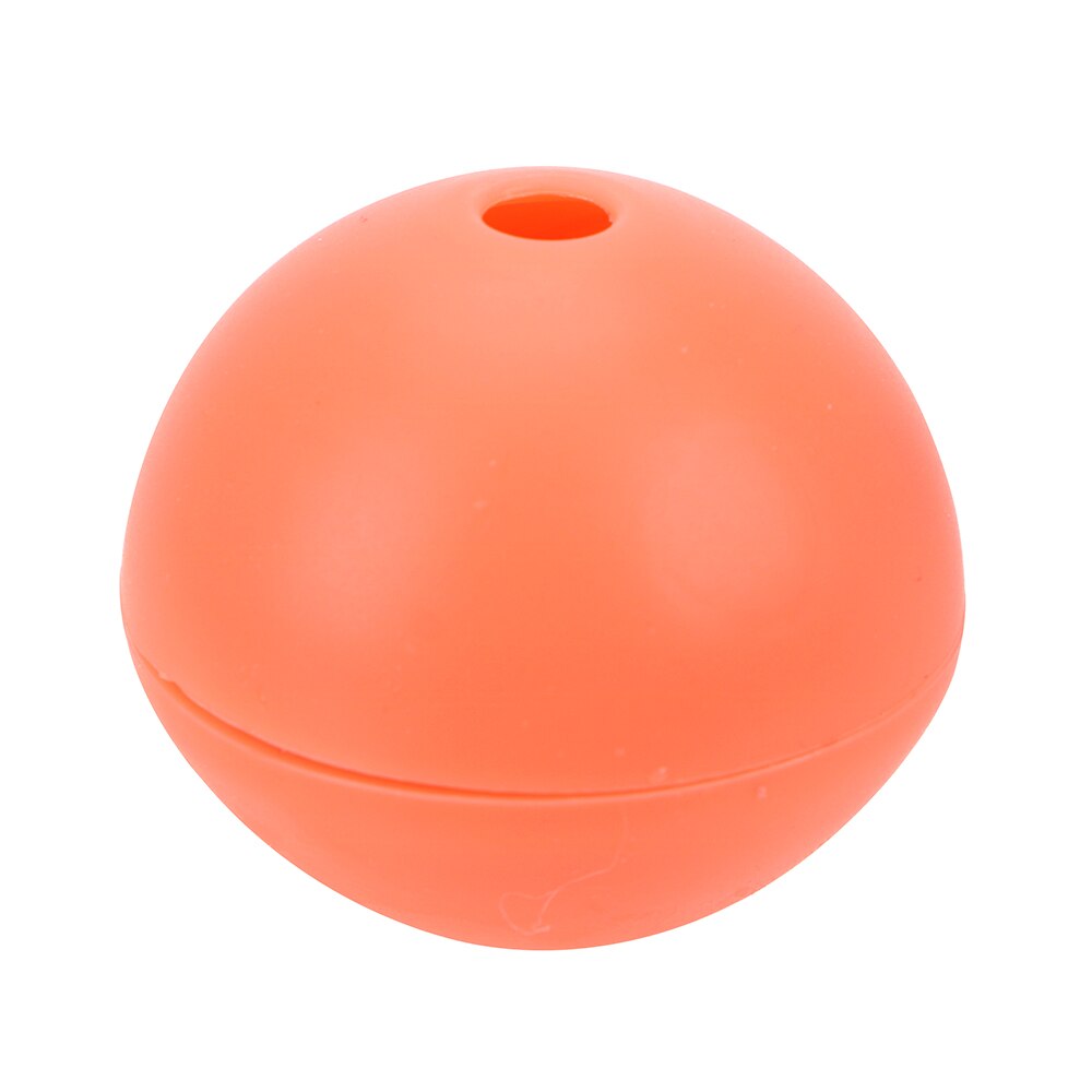 Siliconen ijsvormen whisky wijn cocktail ijsblokjes keuken bakgereedschap ijsbalmaker diy voetbal enkele koffer bakvorm: Oranje