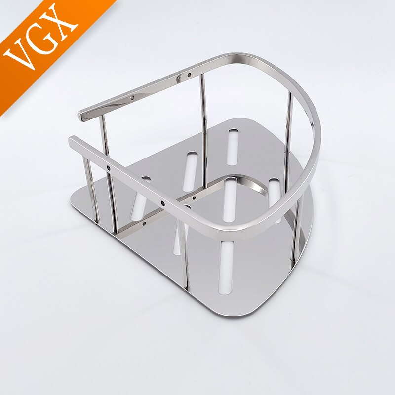 Vgx Badkamer Douche Trangle Shelf Hoek Opbergrek Organizer Muur Gemonteerde Planken RVS Mand Keuken Accessoires