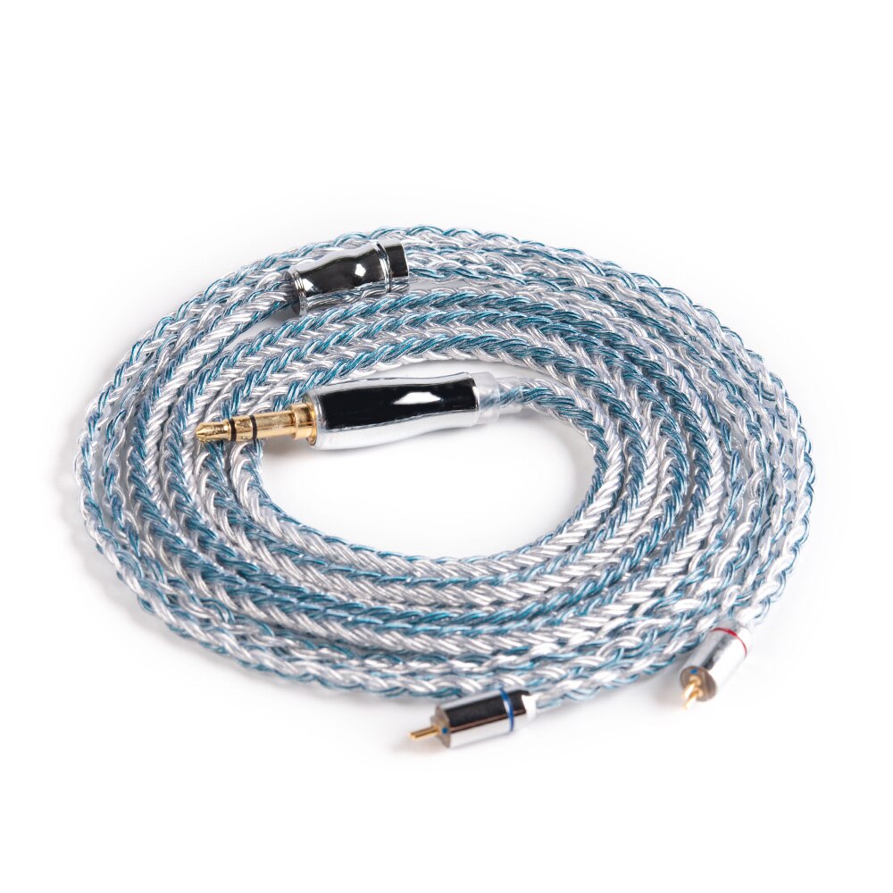 Yinyoo Headphone Cable - 1.2m - 16 Core Silver Plated - MMCX/2pin/QDC/TFZ Connector - 2.5/3.5/4.4mm Plug: 2PIN 3.5