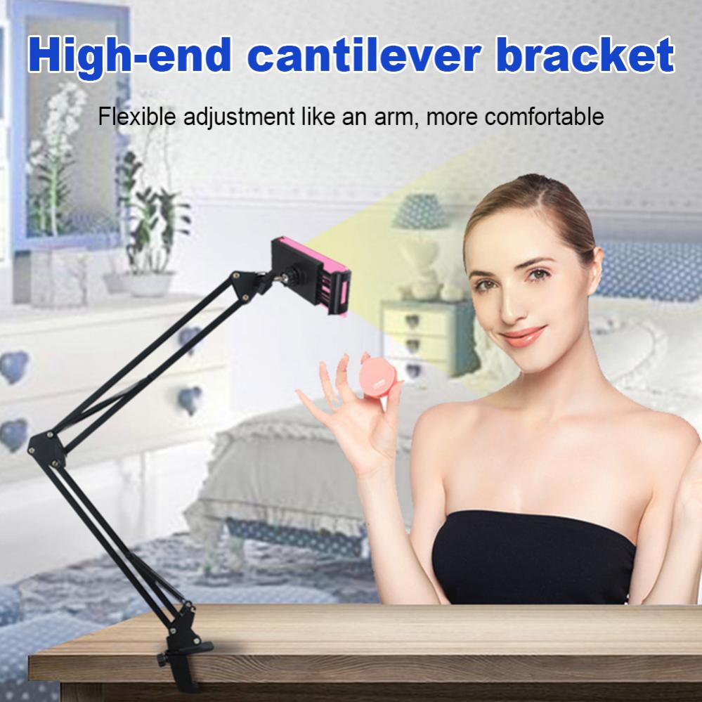 Flexible adjustment Mobile Phone Tablet Stand Holder Long Arm for Lazy Bed Desktop Clip Metal Bracket