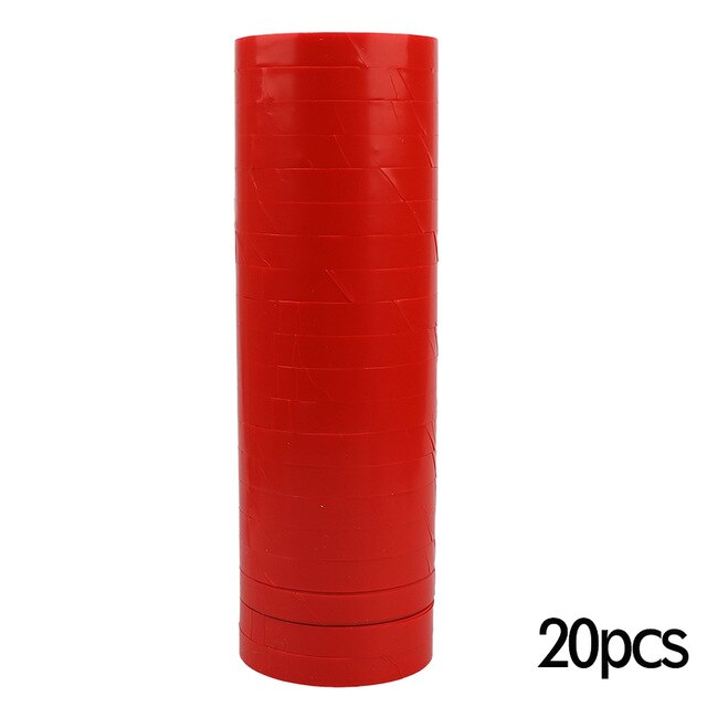 Gardening Tools Tapetool Tape PVC Plant Tie Tapetools Gardening Tape Banding Machine Vegetable Fruit Tree Taper: 20 pcs Red