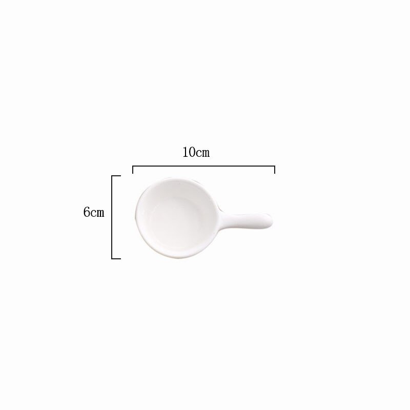1pc keramik krydderier lille fad rund japansk stil farve sauce sauce fad krydderi tallerken: Hvid