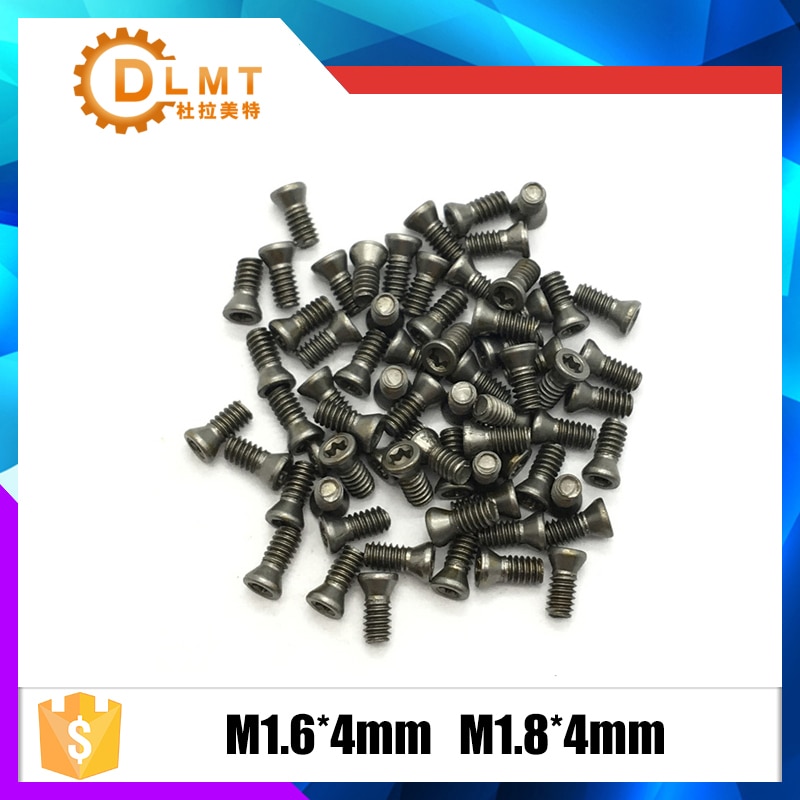 M1.6 * 4mm M1.8 * 4mm 50 STKS Schroeven Fastener Hardware voor Mechine Draaibank Accessoires