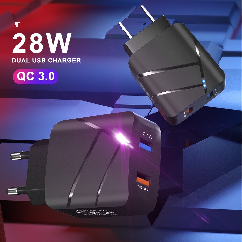 Gtwin Snel Opladen Usb Multi-Poort Europese Standaard Britse En Amerikaanse Mobiele Telefoon Oplader Reizen Opladen Hoofd Power Adapter