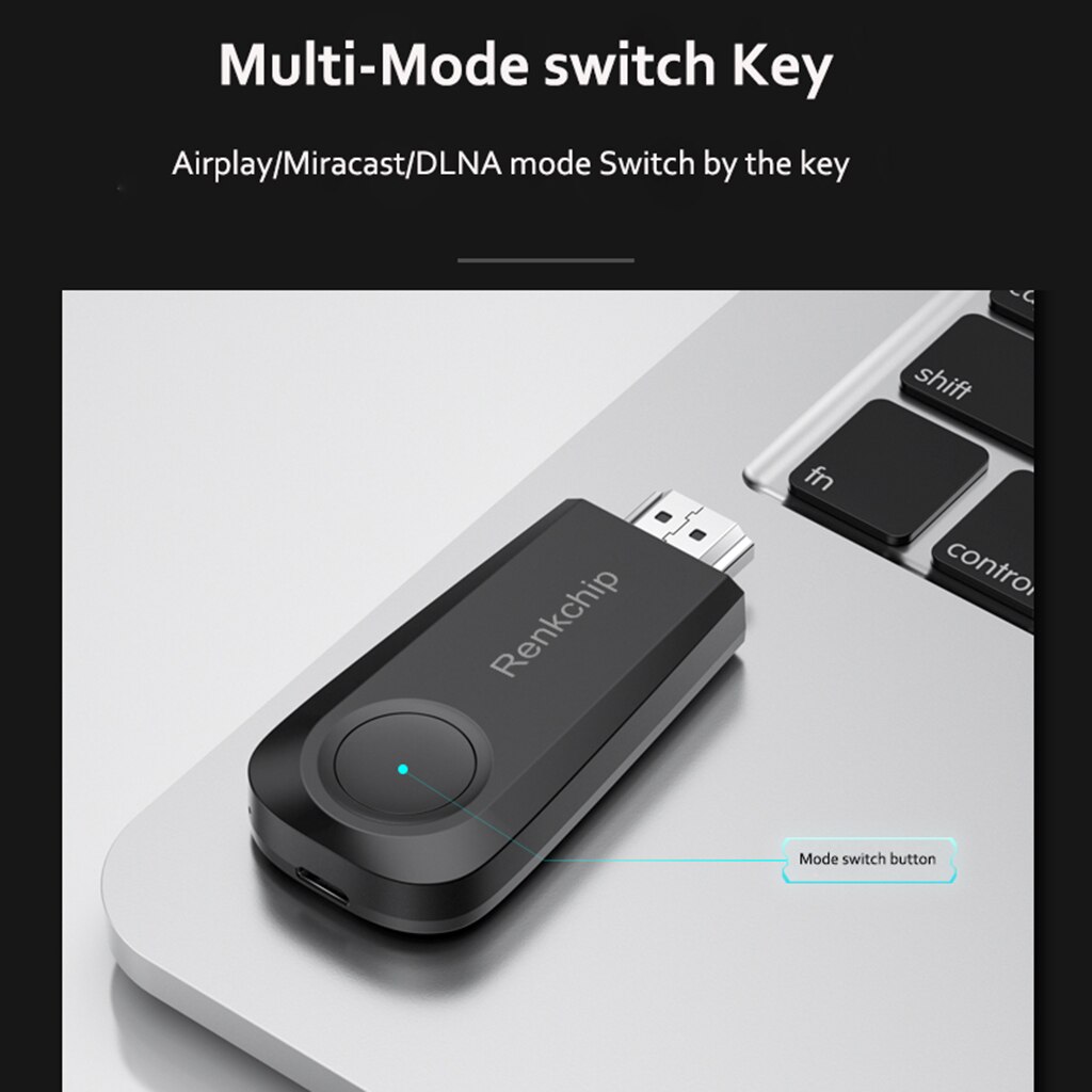 Hdmi Wireless Display Adapter, Wifi 1080P Mobiele Scherm Ontvanger Voor Ios Android Naar Tv Projector Ondersteuning Miracast