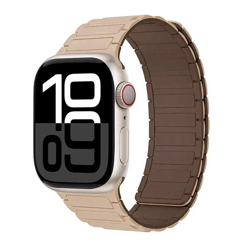 Magnetarmband für Apfel Uhr Band 45 mm 44 mm 40 mm 46 mm 41 mm 42 mm 38 Silikonarmband iWatch Serie 8 7 6 Se 9 10 Ultra 2 49 mm