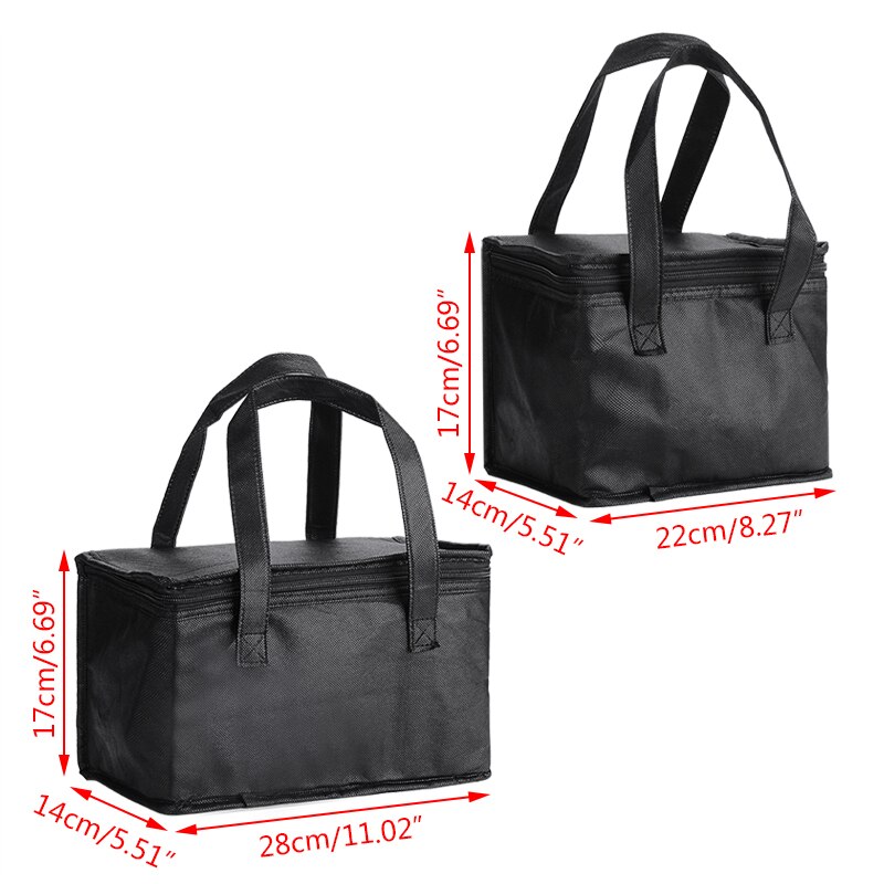 Outdoor Picnic Insulation Cooler Bag Lunch Sandwich Drink Storage Box Pack Insulated Thermal Cooler Basket For Outdoor Picnics