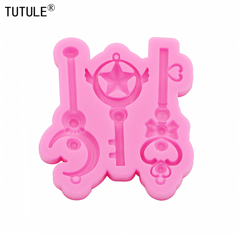 DIY kawaii Verander lichaamsapparaat sleutelhanger Hangers Siliconen Mal Epoxyhars Sieraden Polymeer Klei mallen fondant mal siliconen
