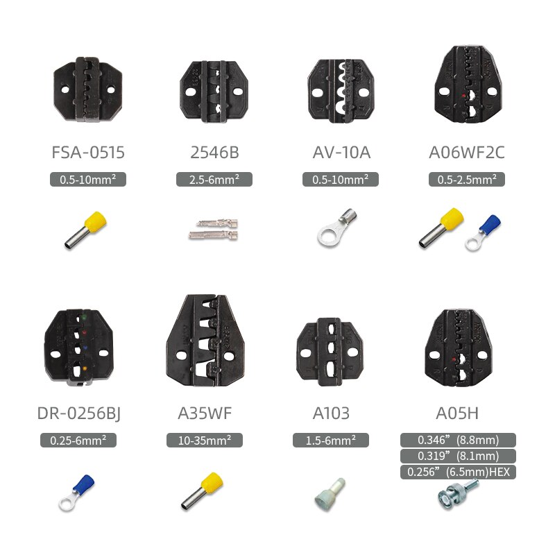 HS series hand crimping toolratchet crimping tool cable portable multi function folding pocket tool plier +jaw hs nippers
