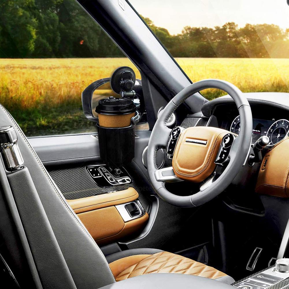 Auto Cup Holder In The Car Recessed Folding Cup Drink Holder Recessed Sturdy Black Folding Vehicle Adjustable Drink Cup Holder