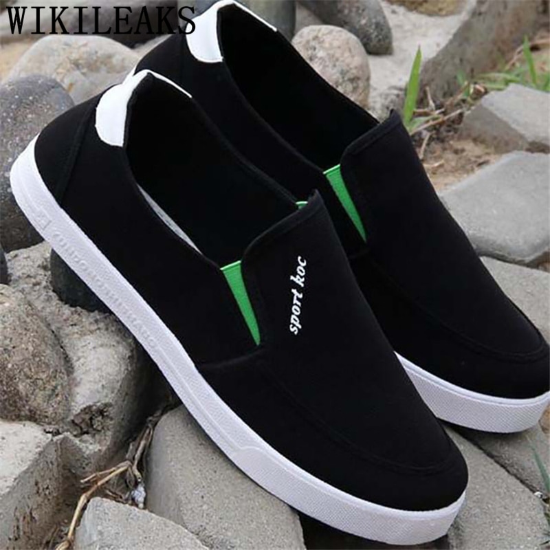 Zapatos de lona hombre casual slip on shoes hombres zapatillas transpirables zapatos hombres verano zapatillas hombre chaussure homme erkek ayakkabi