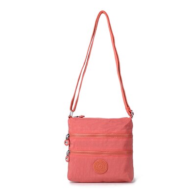 KEDANISON sacs de messager trois poches grande capacité femme sac à bandoulière: Rose