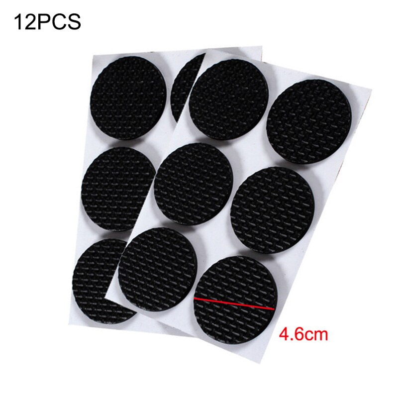 Zwart Zelfklevende Meubilair Been Tapijt Vilt Mat Anti Slip Mat Bumper Schokdemper Tafel Stoel Sofa Voet Floor Protector: 7
