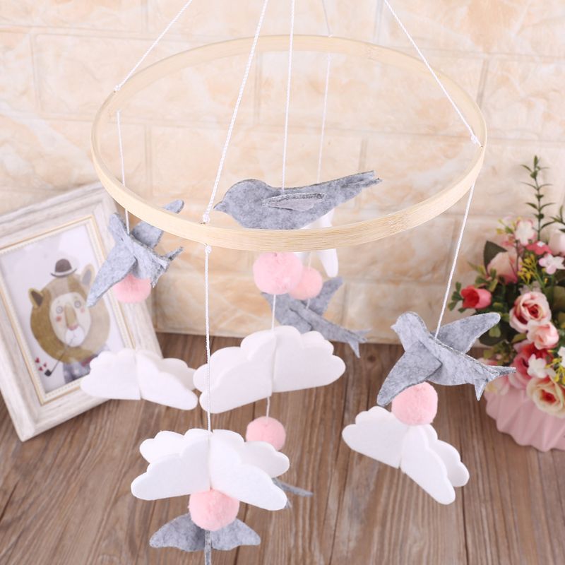 Baby Krippe Fühlte Ball Musical Handy, Mobiltelefon Rassel Baby Kinderbett Wind Glockenspiel Bett Glocke Spielzeug freundlicher Zimmer Hängen Dekoration