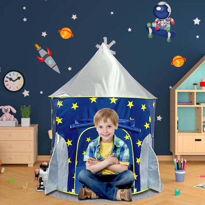 Tienda de campaña plegable con forma de castillo para niños y niñas, casa de juegos para interior y exterior, Juguetes Divertidos