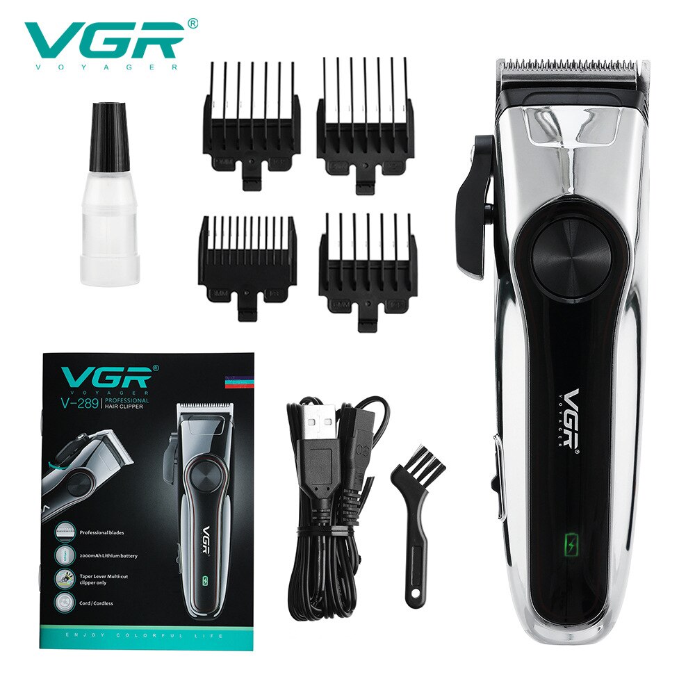 Vgr V289 Tondeuse Professionele Kapper High-Power Scharen Haar Scheerapparaat Huishoudelijke Trimmer Voor Mannen Persoonlijke Verzorging Vgr v-289