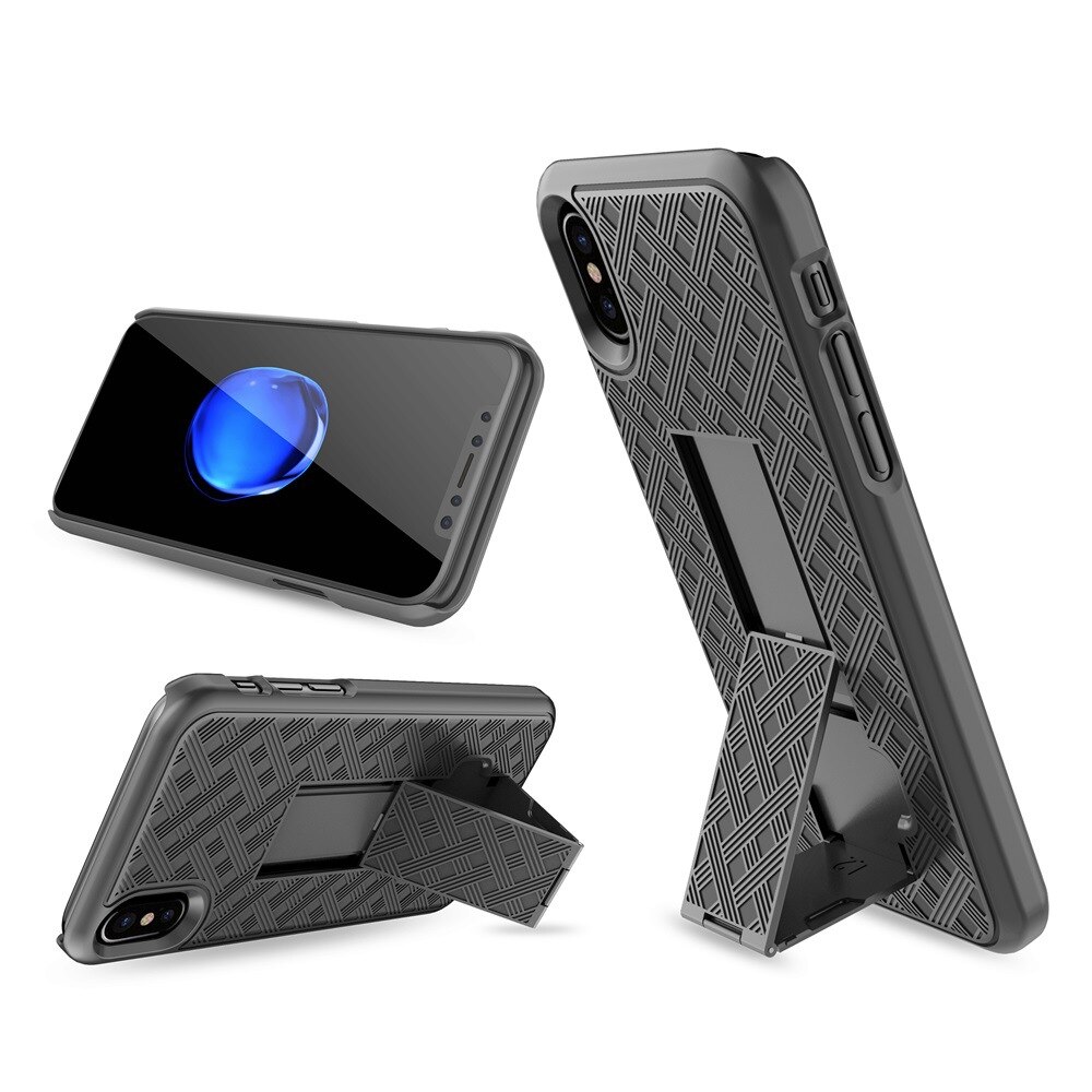 2in1 custodia per armatura scorrevole Clip per cintura girevole custodia per fondina supporto per telefono posteriore per iPhone X XR XS MAX 7 8 Plus 12 Mini 11 Pro Max