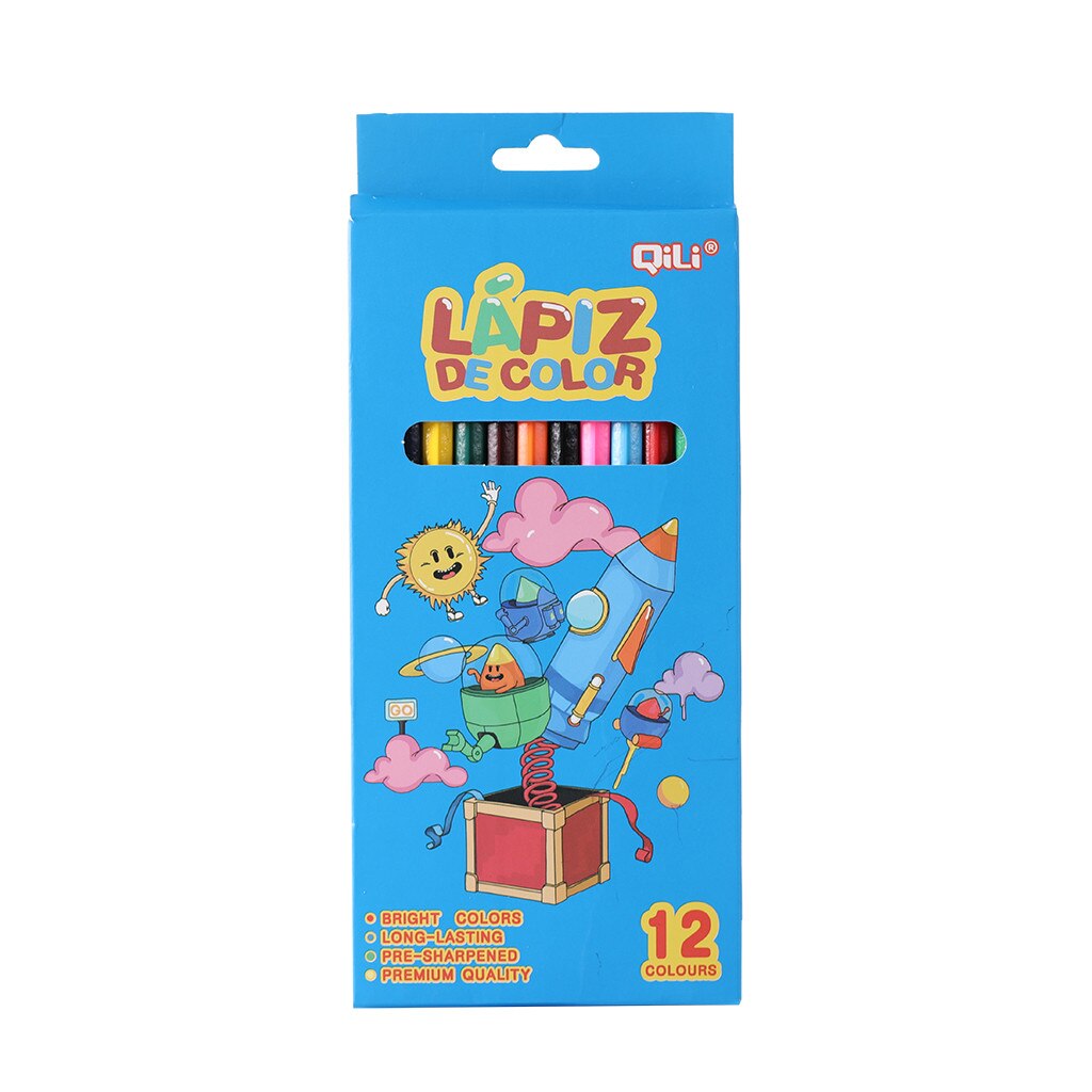 12 Kleur Potlood Art Tekening Kunstenaar Kinderen Hand Gemaakte Speciale Premium Kleurpotlood Hout Gekleurde Potloden Voor Student: A