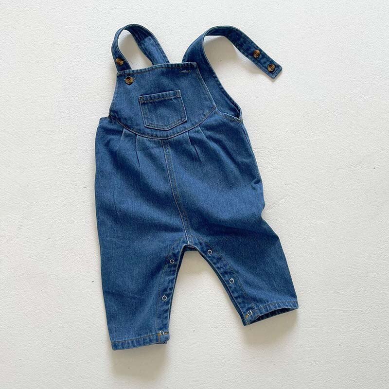 Monos de mezclilla para bebés y niños, monos para bebés y niños, ropa de bebé, pantalones largos Vaqueros