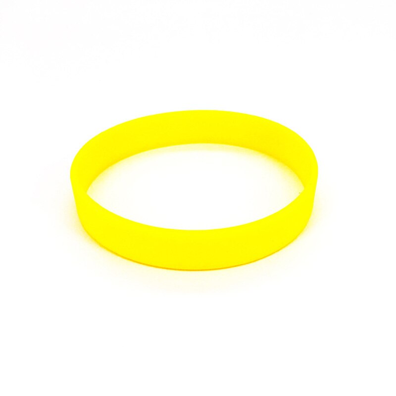 Silicone Wristbands Bracelets For Birthday Party Game Sports Bar Men Women Adults Children Night Club Running: yellow / L