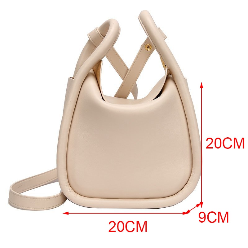 Sacos de balde de couro do plutônio da cor sólida para as mulheres 2020 verão simples senhoras crossbody ombro bolsas senhora sacos da forma