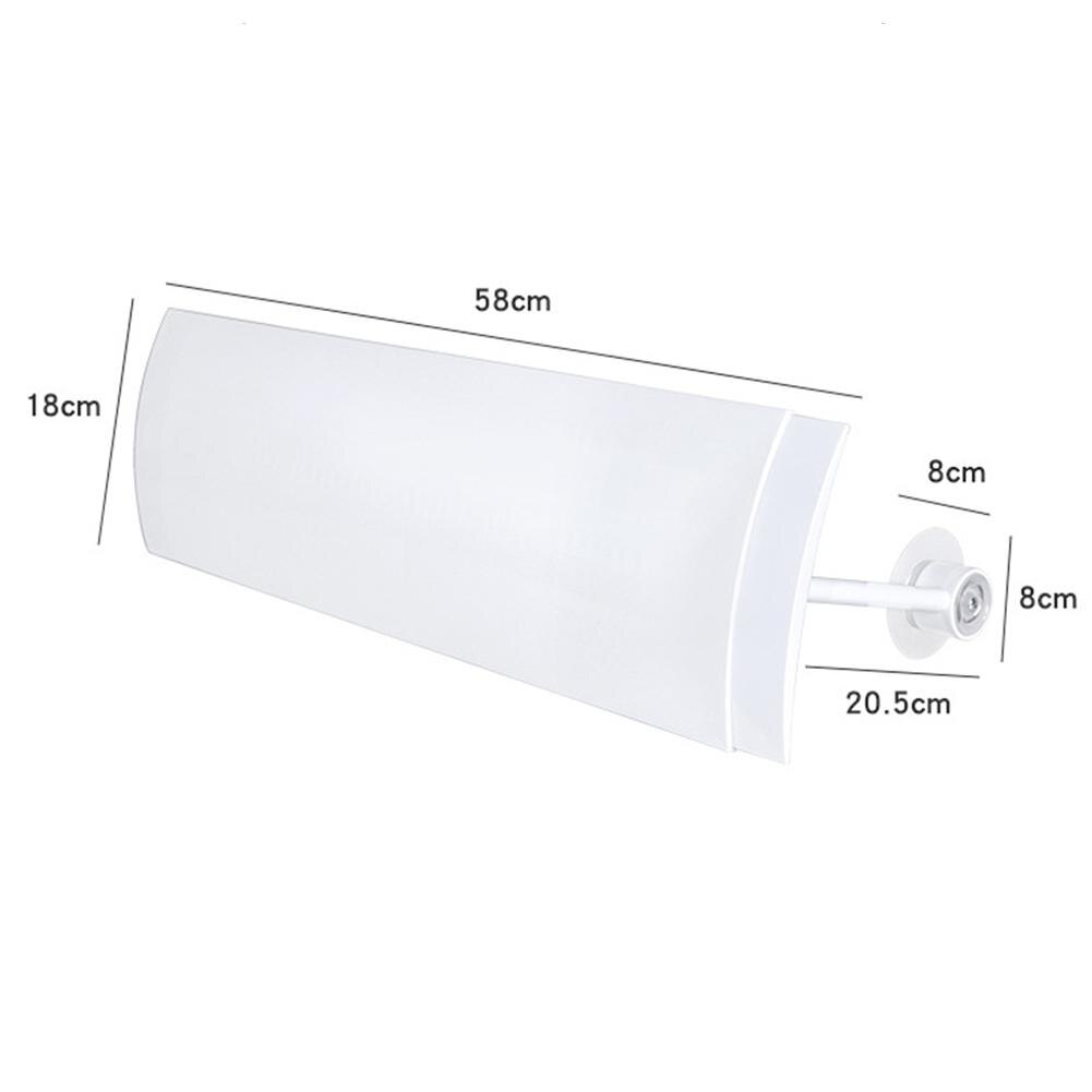 104x1 8/108X18Cm Pp Verstelbare Airconditioning Anti Direct Blazen Wind Shield Baffle Witte Airconditioning wind Shield: 104x18cm