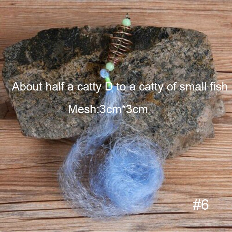 Fishing Nets Set 3D Pyramid Shape with Luminous Bead and Spring Fishing Accessories: 6