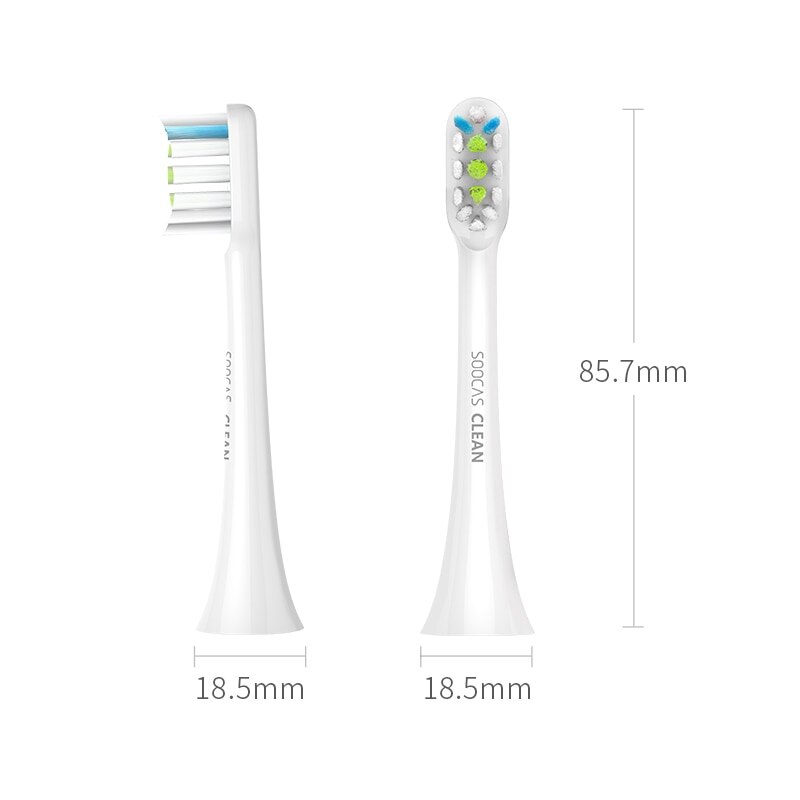Soocas X3 X1 X5 Vervangende Opzetborstels Soocare X1 X3 Sonic Elektrische Tandenborstel Hoofd Originele Mondstuk Jets Smart Tandenborstel