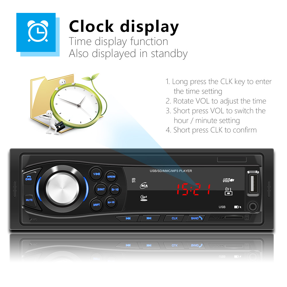 SWM-1028 1 DIN Car Stereo Radio MP3 Player Radio AUX TF Card U Disk Head Unit Car MP3 Multimedia Player