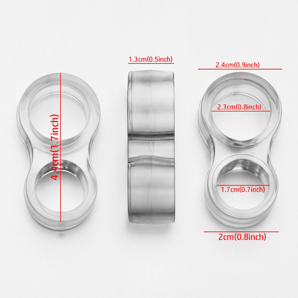 1Pc Siliconen Deurstopper Anti-Collision Ring Deurklink Buffer Muur Protector Transparant/Wit Shockproof Pad Thuis levert: 03