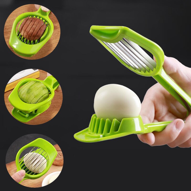 1Pc Rvs Ei Snijder Ei Slicers Multifunctionele Fruit Groente Snijden Keuken Accessoires Snijden Koken Gadgets