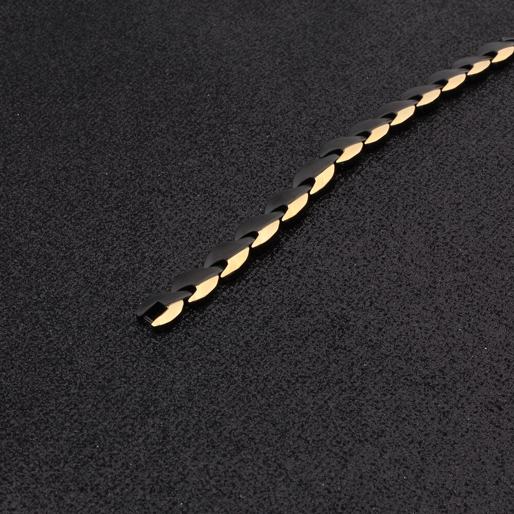 Cienki4U B379 bransoleta ze stali nierdzewnej bransoletka przeciw zmęczeniu dla kobiet mężczyzn magnetyczna bransoletka lecznicza