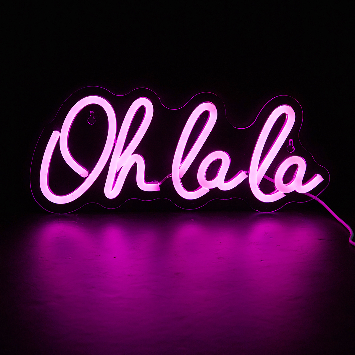 Chi-buy LED Neon Oh La La USB Powered Neon Signs Night Light 3D Wall Art & Game Room Bedroom Living Room Decor Lamp Signs
