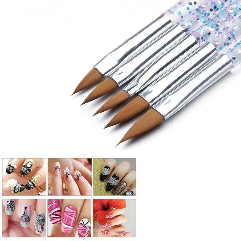 5 pcs Nail Brush Hand Draw Tips Drawing Line Painting Pen Tools Manicure Nail Art Brush Decoration Nail pen Nail Art Tool Brush