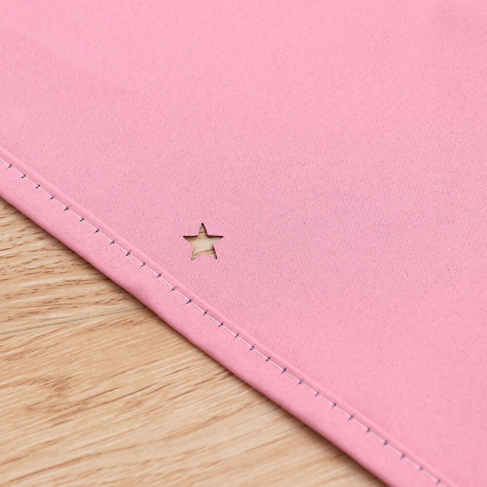 Cortinas con estrellas, doble tela y gasa, grises