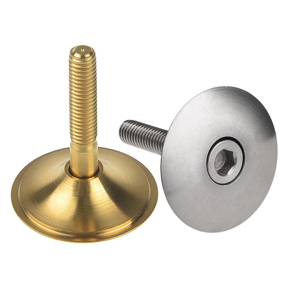 Wanyifa 1 1/8" Titanium Ti Headset Top Cap with M6x35mm Bolt