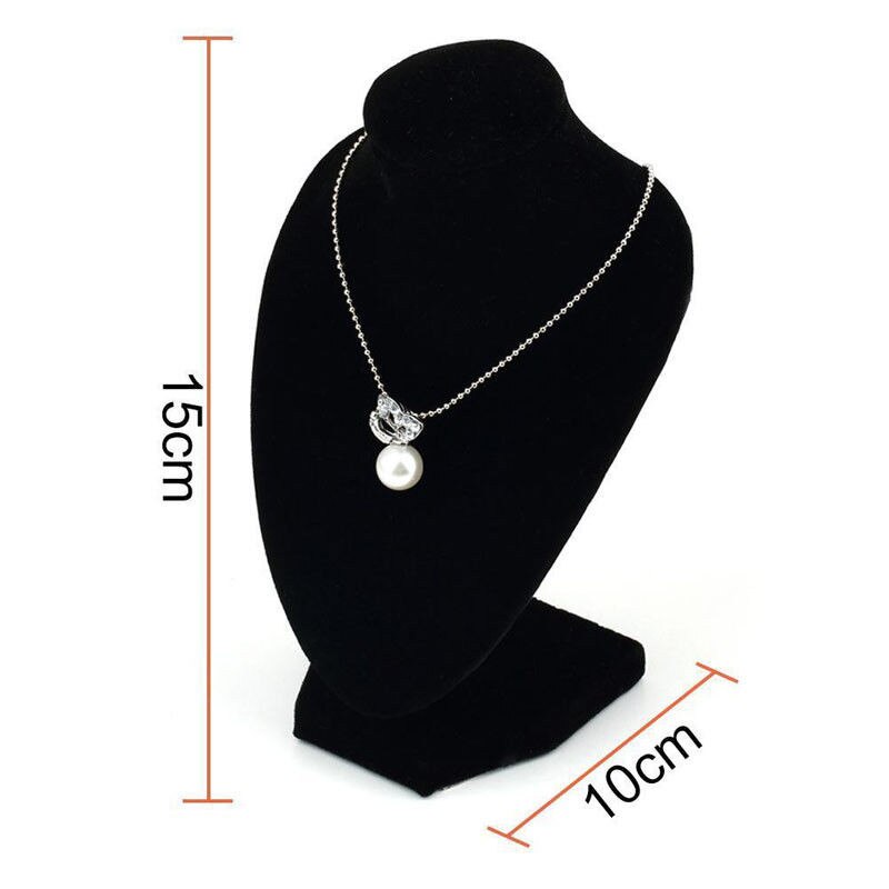 Boutique décor Mannequin buste bijoux collier pendentif spectacle présentoir support de support noir