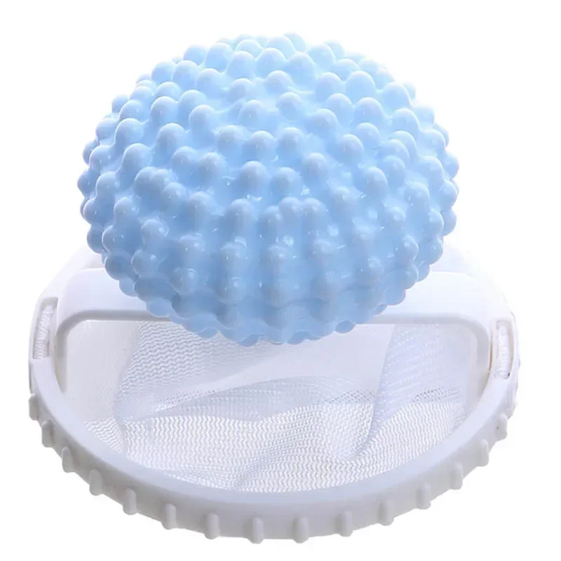 Neue Pet Haarentferner Waschmaschine Schwimm Lint Filter Tasche Wiederverwendbare Wäsche Ball Kleidung Haar Reinigung Werkzeuge Katze Haar Catcher: Blau