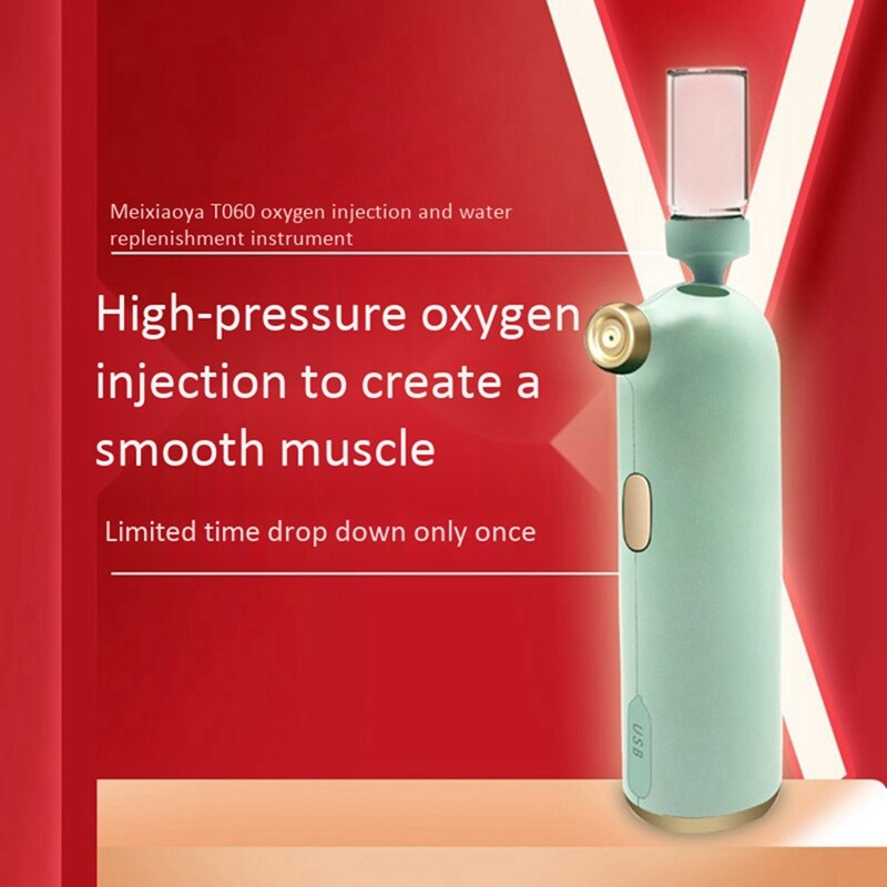Hand-Held High-Pressure Oxygen Injection Instrument, Facial Moisturizing Introduction Sprayer, Beauty Instrument