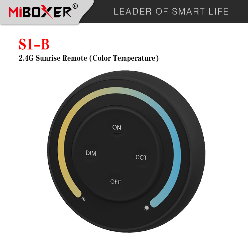 *Miboxer 2.4G Sonnenaufgang Fernbedienung Regenbogen Dimmer 2 oder 3 in 1 LED-Streifen-Glühbirnen-Regler: hellgrün