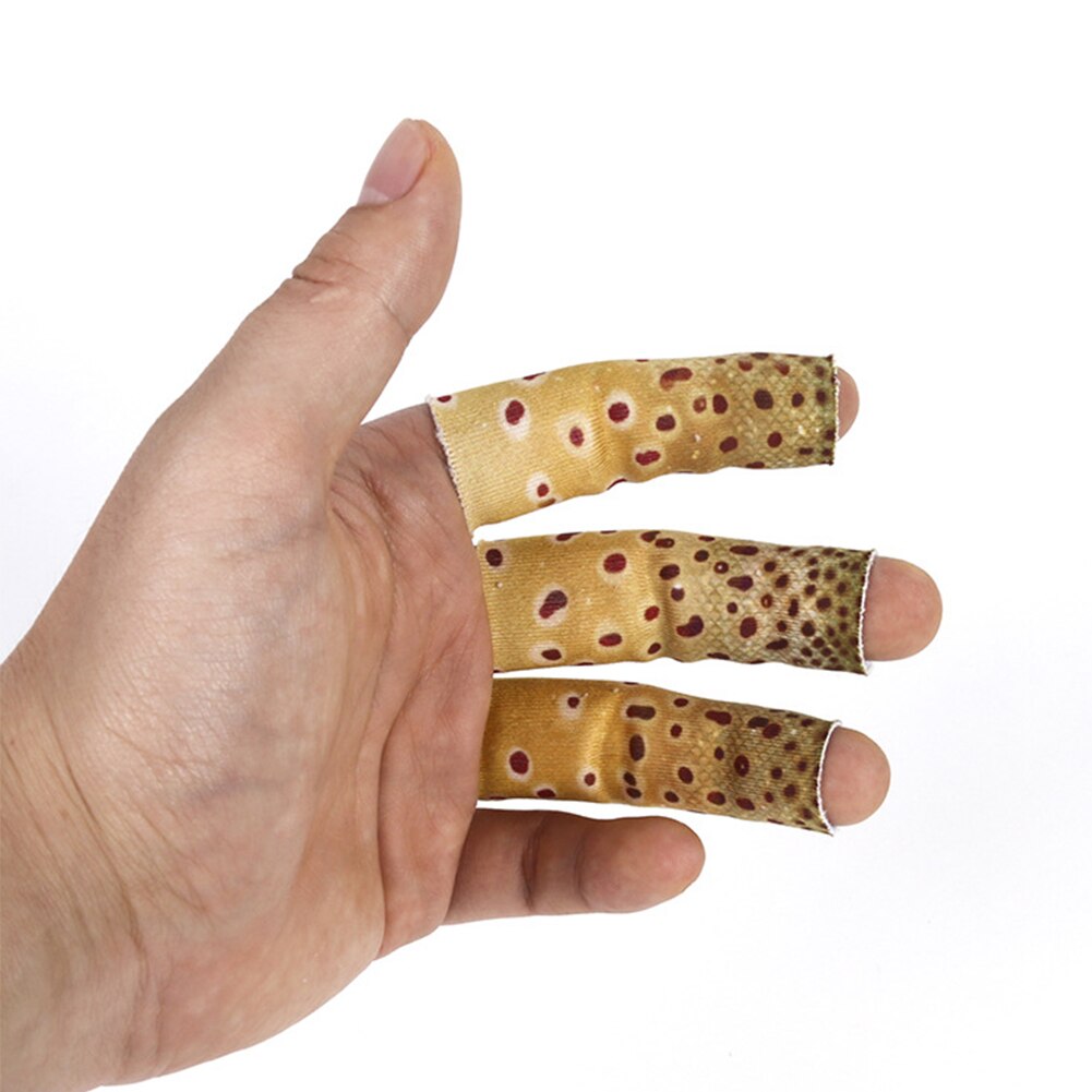 3Pcs Nuttig Accessoires Vliegvissen Multicolor Anti Scratch Mouwen Finger Protectors Voor Vissers Strippen Guards Hand Gear