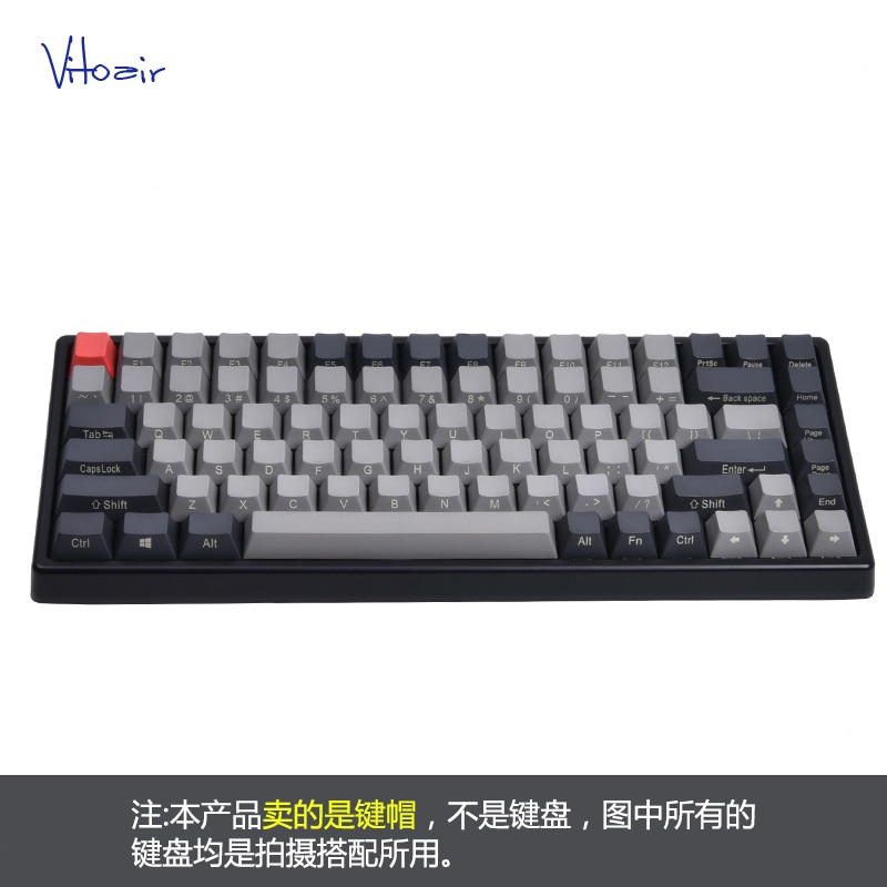 84 keys/set PBT Key cap Side/Top Printed Customization Mechanical Keyboard keycaps