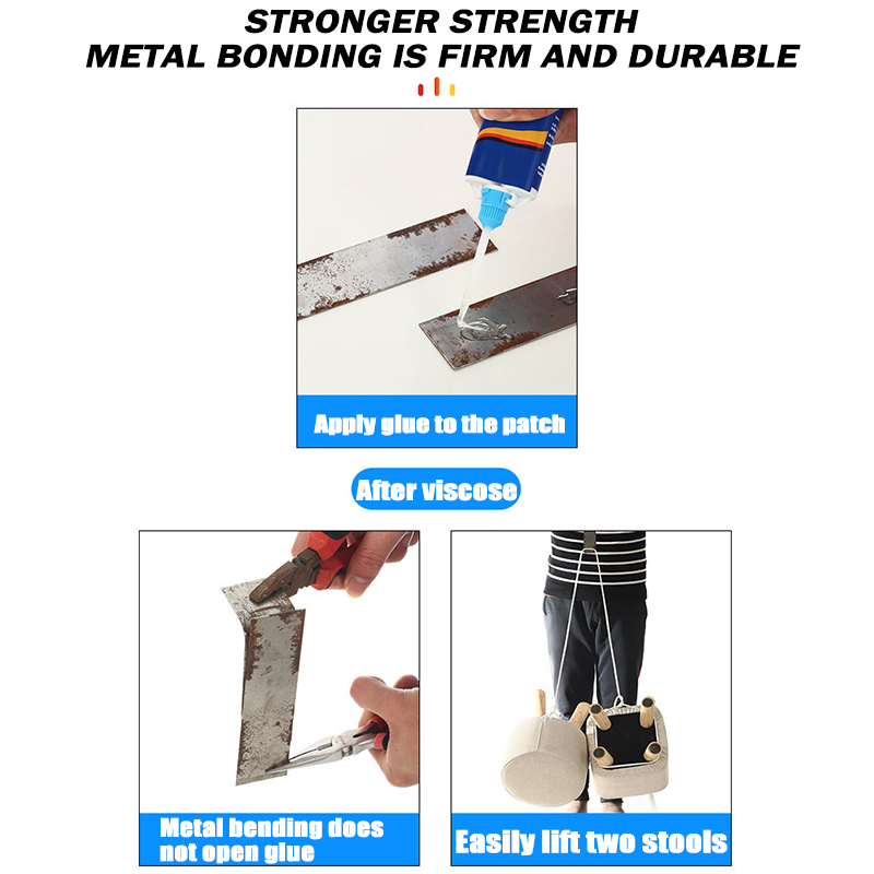 Super Strong Welding Adhesive Multi Purpose Liquid Strong Bonding Tool for Metal Plastic Wood Ceramic Repair Perfect For Gluing