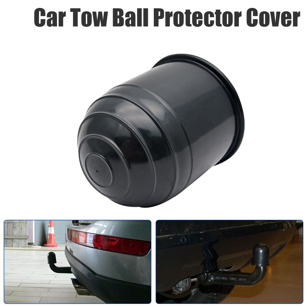 Black Car Trailer Hitch Ball Hook All Weather Cover Protect Tow Bar Ball Cover Cap Ball Hood For RV Camper Trailer Truck